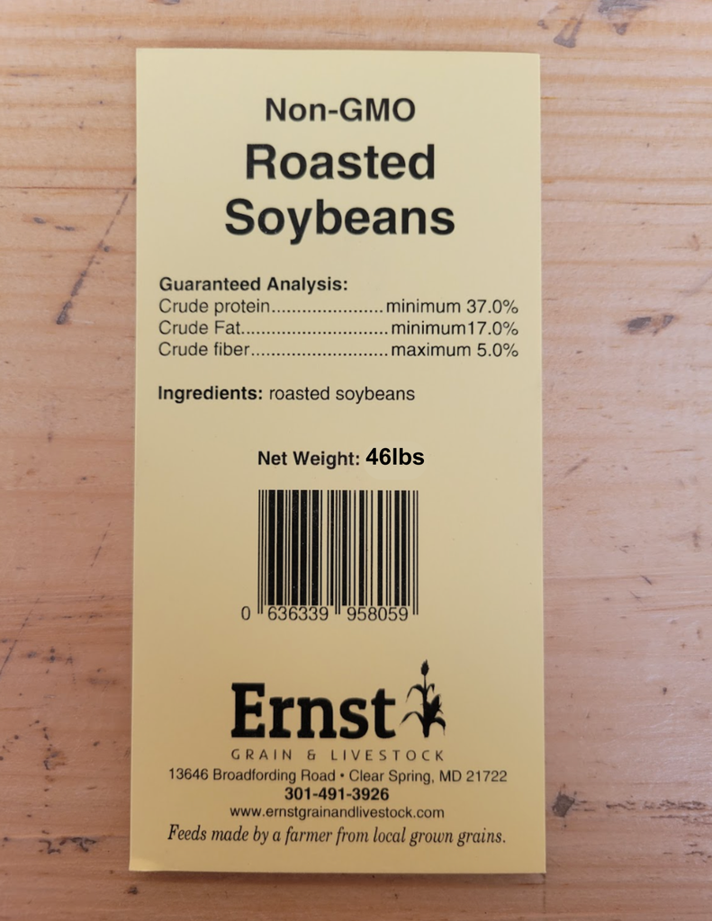 NonGMO Roasted Soybeans 50lbs Ernst Grain & Livestock